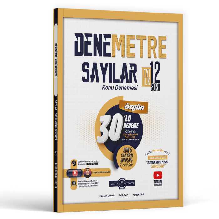 ORİJİNAL TYT DENEMETRE 30 LU SAYILAR - 2026